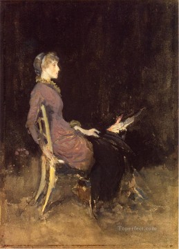  rojo Pintura - Negro y rojo, también conocido como Estudio en negro y dorado Madge ODonoghue James Abbott McNeill Whistler